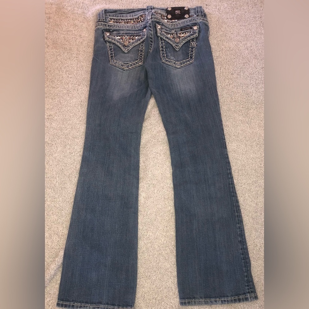 Miss me jeans womens size 26 style JE6067ER easy boot